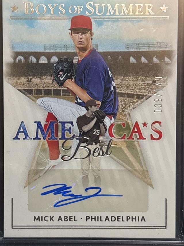 2024 Panini Boys of the Summer Mick Abel America's Best Signatures /149