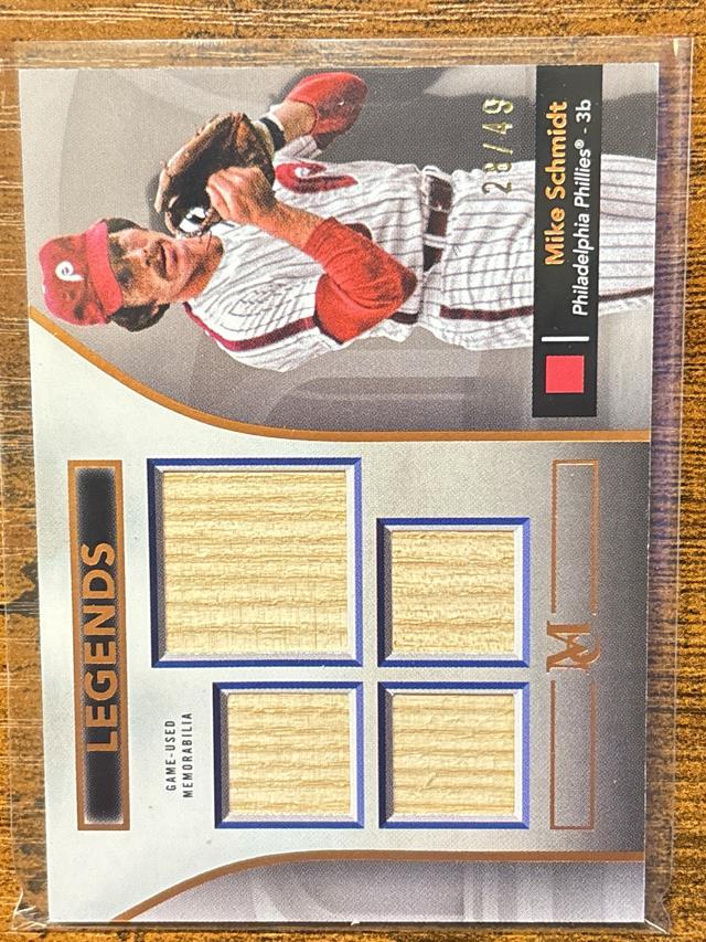 2024 Topps Museum Collection Mike Schmidt Copper Quad Relic Bat #SPPQR-MS HOF