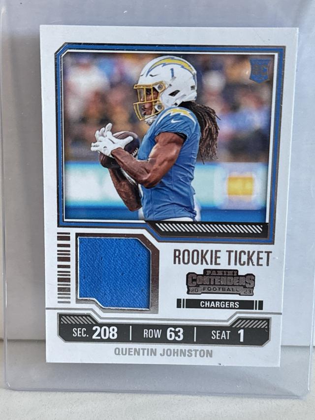 2023 Panini Contenders Quentin Johnston Rookie Ticket RPS #TS27