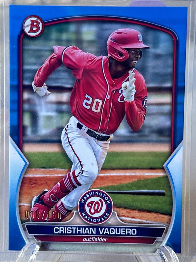 2023 Bowman Cristhian Vaquero PAPER PROSPECTS Blue /150 #BP-54