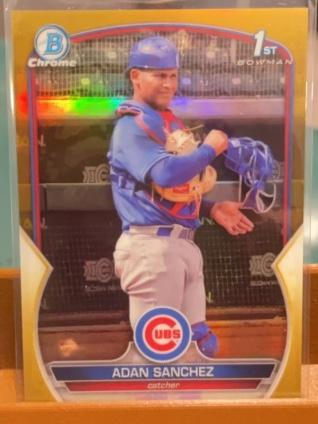 2023 Bowman Chrome Adan Sanchez Gold Refractors /50 #BCP-219