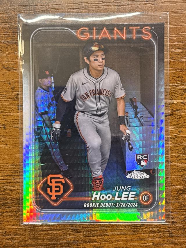 2024 Topps Chrome Update Jung HOO Lee ﻿RC Prism Refractor #USC185