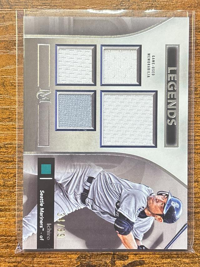 2024 Topps Museum Collection Ichiro Legends /99 #SPPQR-I Mariners Quad-Patch