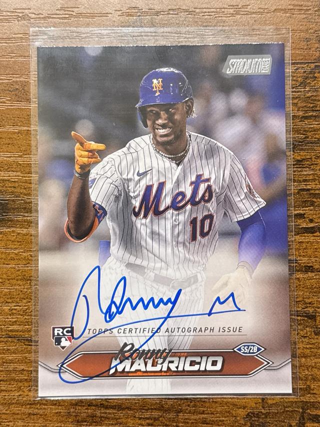 2024 Topps Stadium Club Ronny Mauricio Auto RC #SCBA-RM