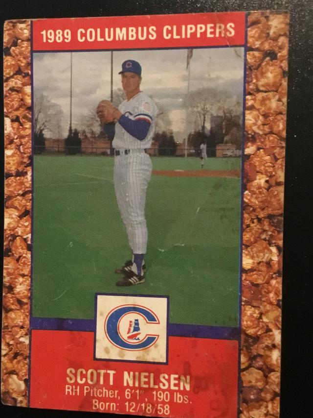 1989 Columbus Clippers Cracker Jack Scott Nielsen ﻿Set #7