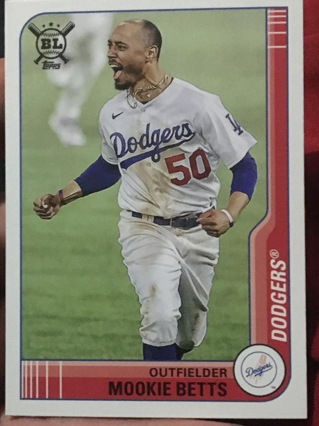 2021 Topps Big League Mookie Betts ﻿Base Set Orange #67