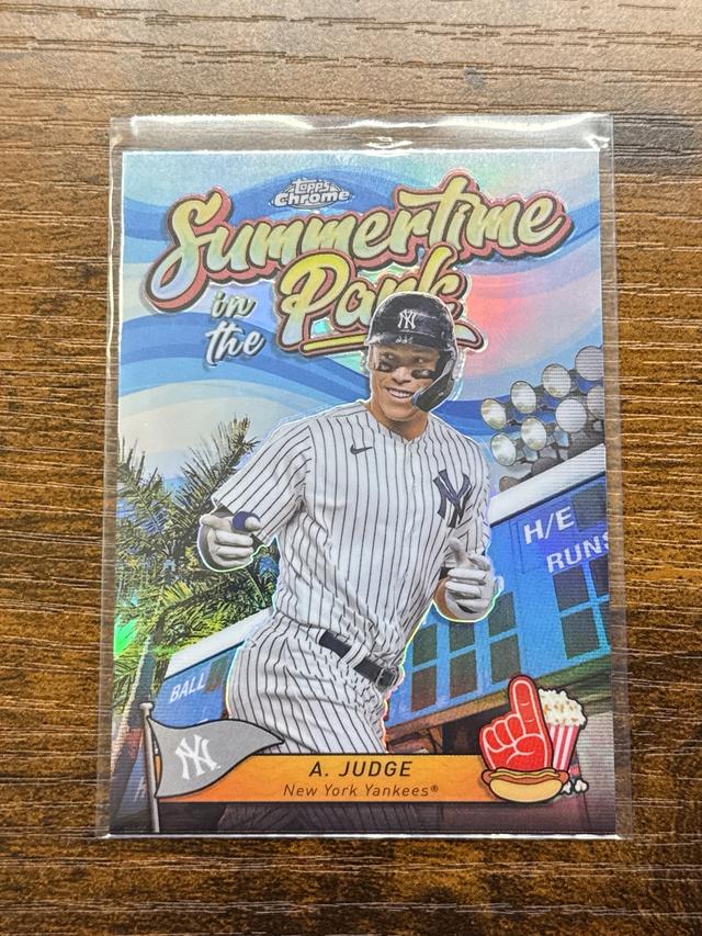 2024 Topps Chrome Aaron Judge Summertime in the Park Checklist #SITP-3