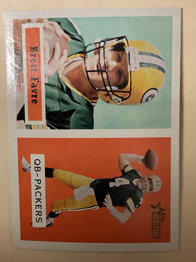 2002 Topps Heritage Football Brett Favre ﻿Base #154