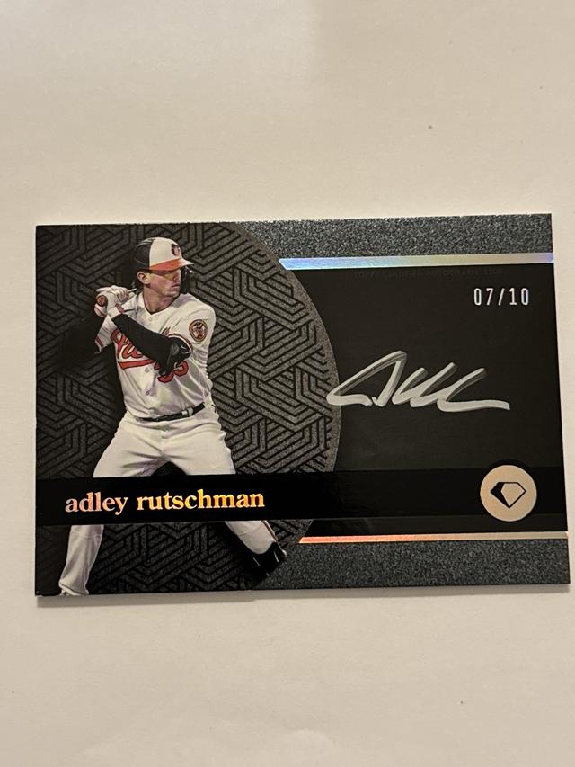 Adley Rutschman 2024 Topps Diamond Icons Black PolychromatINK Silver Ink Auto /10