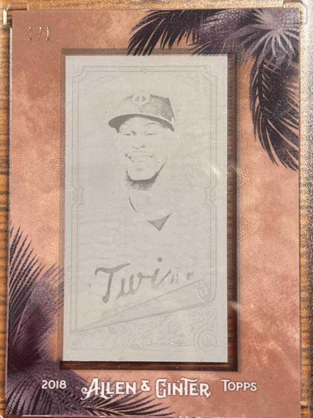 2018 Topps Allen & Ginter Byron Buxton Framed Printing Plates #163