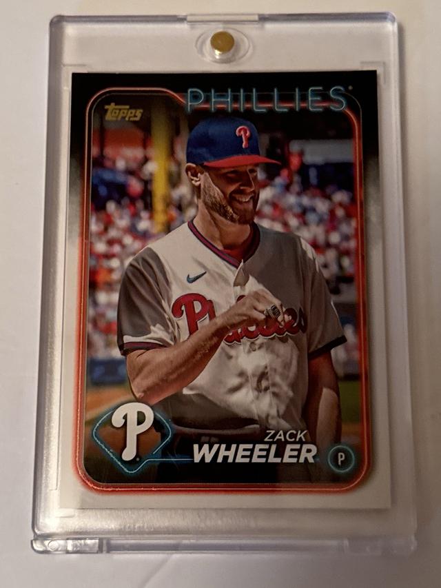 2024 Topps Series 1 Zack Wheeler GOLDEN MIRROR IMAGE VARIATION #262