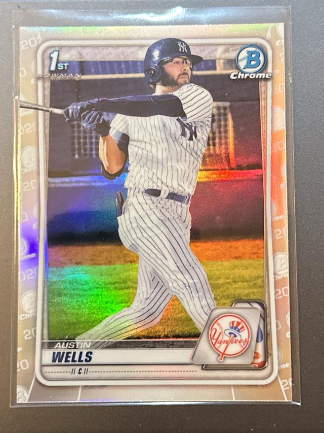 2020 Bowman Draft Austin Wells Bowman Chrome Base Set #BD-56