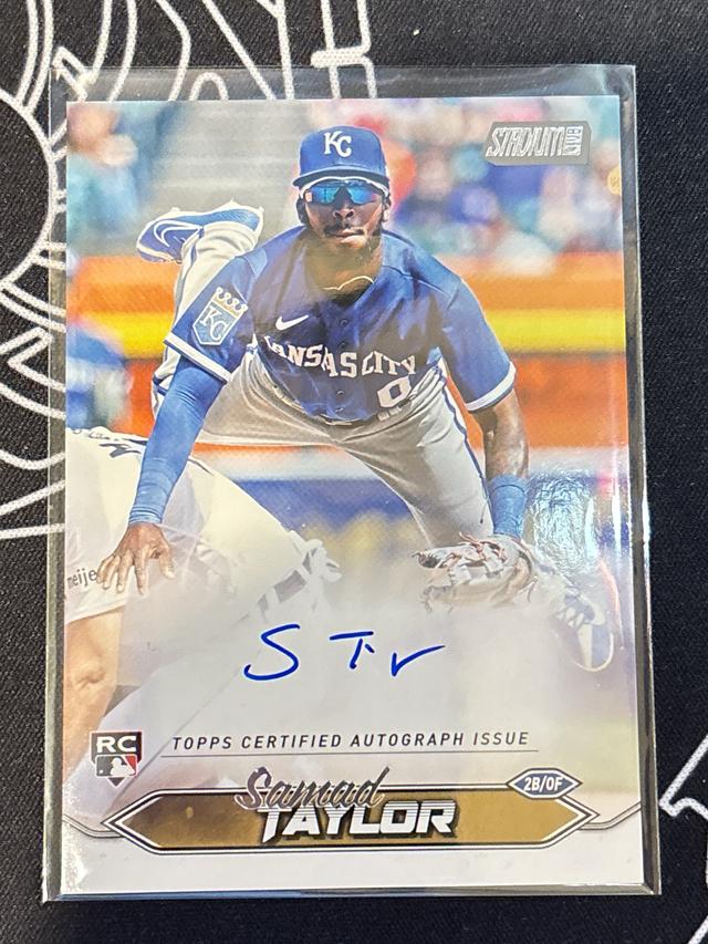 2024 Topps Stadium Club Samad Taylor Auto #SCBA-ST Royals Rookie RC