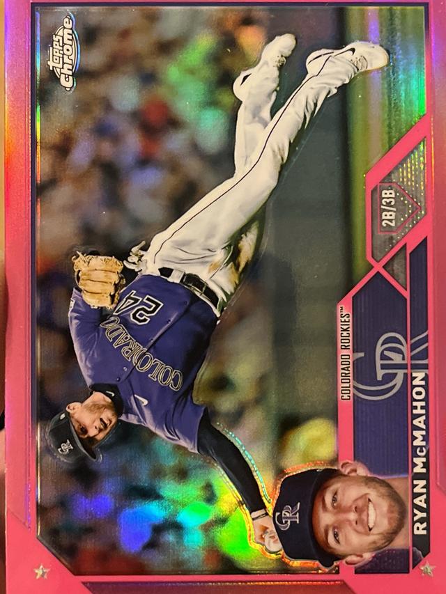 2023 Topps Chrome Ryan McMahon BASE CARDS I Pink Refractor #70