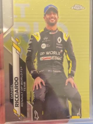 2020 Topps Chrome F1 Daniel Ricciardo Base Set #182