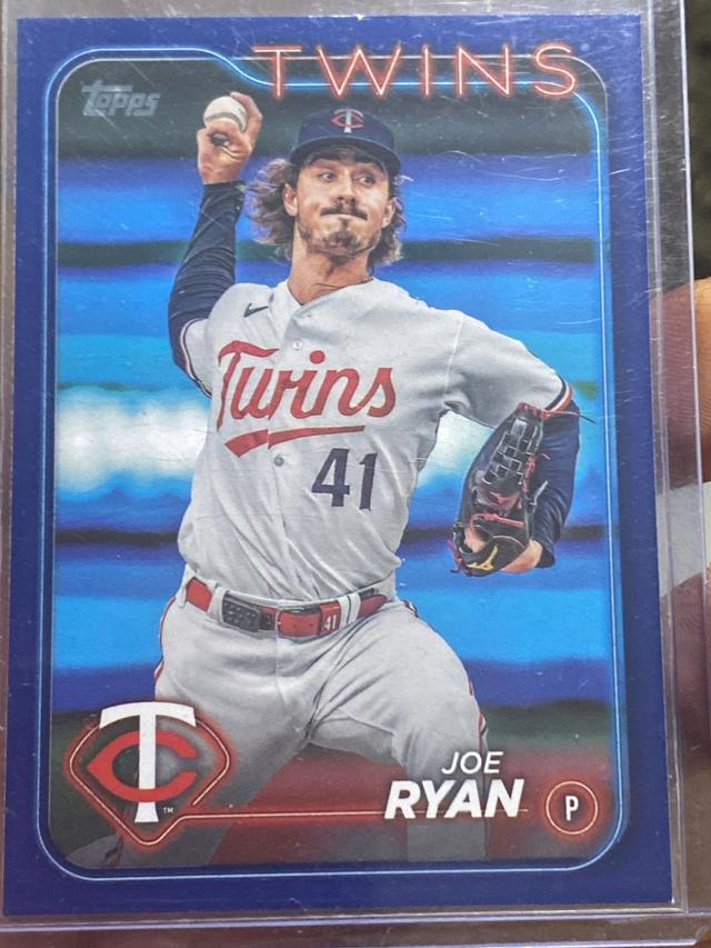 2024 Topps Series 1 Joe Ryan BASE CARD SET Royal Blue #175