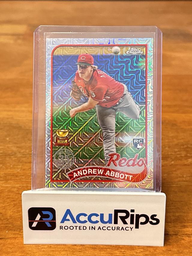 2024 Topps Series 1 Andrew Abbott 1989 TOPPS BASEBALL CHROME CARDS #T89C-8