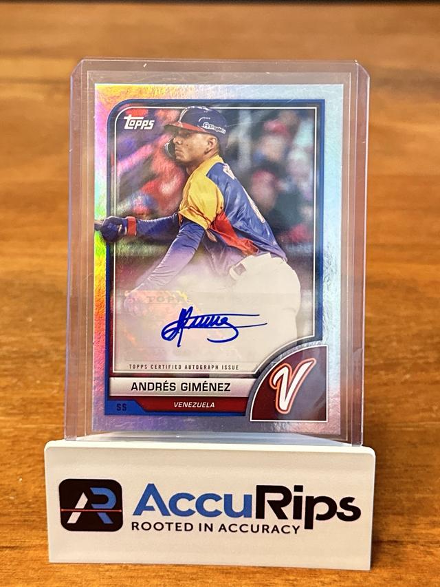 2023 Topps World Classic Andrés Giménez AUTOGRAPH VARIATIONS #AV-AG