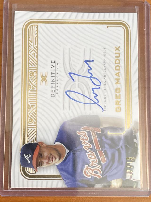 2023 Topps Definitive Greg Maddux DEFINITIVE AUTOGRAPH COLLECTION #DCA-GMA