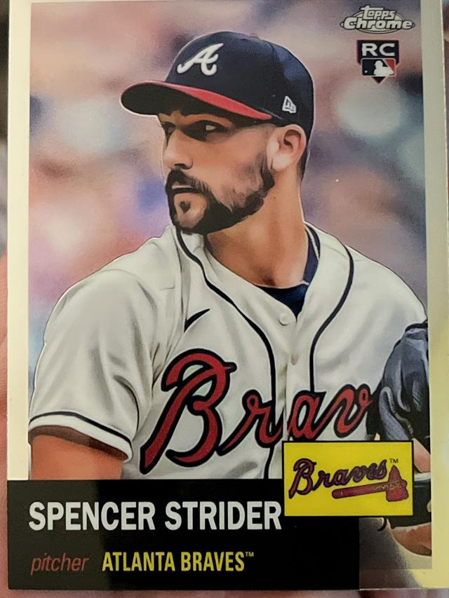 2022 Topps Chrome Platinum Spencer Strider ﻿Base Set #186