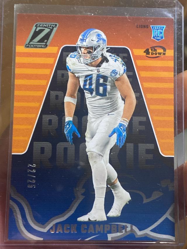 2023 Donruss Elite Football Jack Campbell Base Rookies Set Black /25 #143