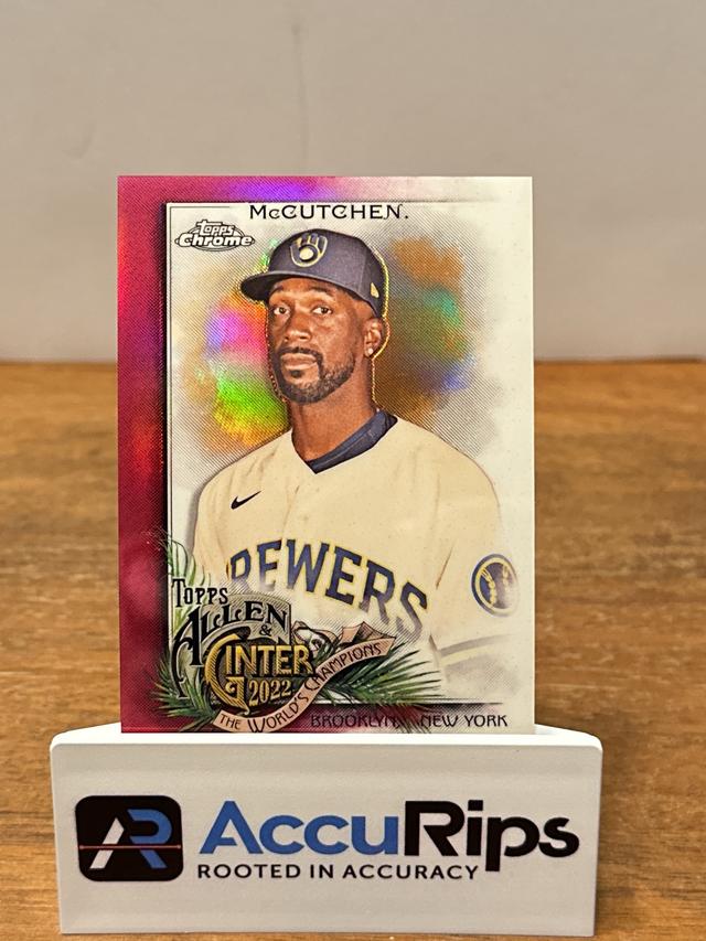 2022 Topps Allen & Ginter Chrome Andrew McCutchen Magenta Refractors /199 #105