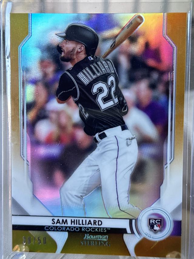 2020 Bowman Sterling Sam Hilliard Base Set Gold /50 #BSR-66