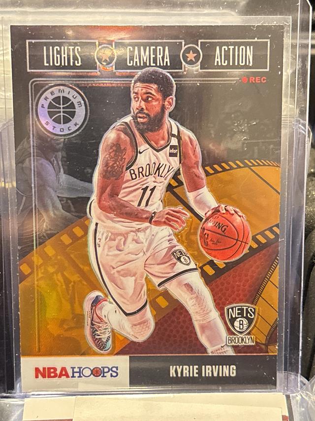 2019-20 Panini Hoops Premium Stock Kyrie Irving Lights Camera Action Set #23