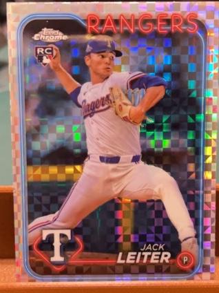 2024 Topps Chrome Update Jack Leiter ﻿Base Set X-Fractor #USC105