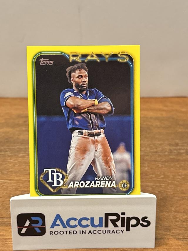 2024 Topps Series 1 Randy Arozarena BASE CARD SET Yellow #284