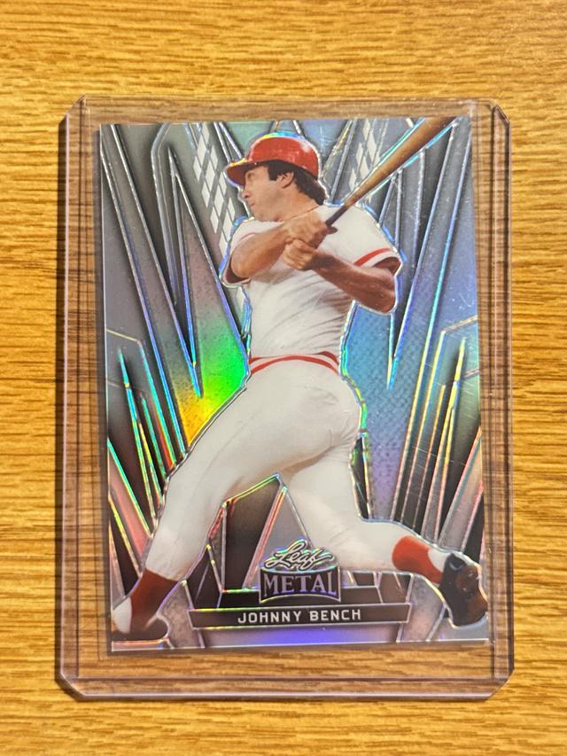 2024 Leaf Metal Johnny Bench Base Silver /185 #35