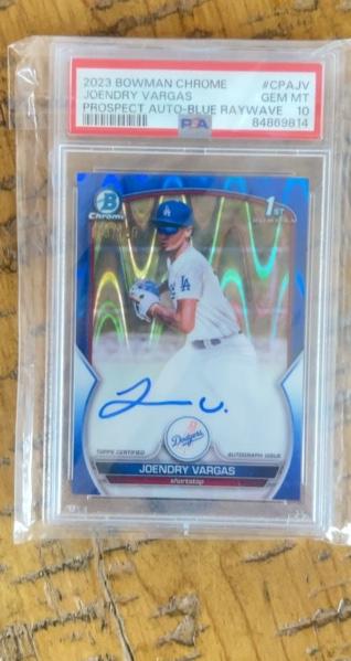 2023 Bowman Chrome Joendry Vargas BOWMAN CHROME PROSPECTS AUTOGRAPHS #CPA-JV