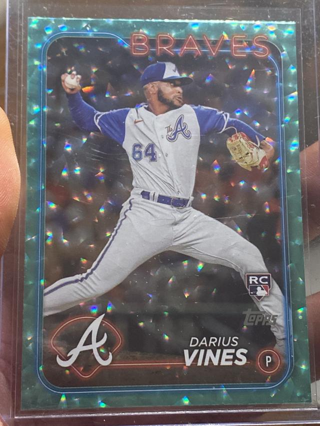 2024 Topps Series 2 Darius Vines BASE SET Aqua Foil /399 #493