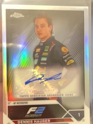 2023 Topps Chrome Formula 1 Dennis Hauger Autographs Set #CAC-DH