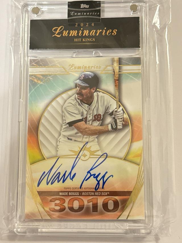 2024Topps Luminaries Wade Boggs Hit Kings Auto /25 #HK-WB