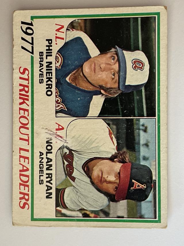 1978 Topps Strikeout Leaders 1978 Topps Baseball Set #206