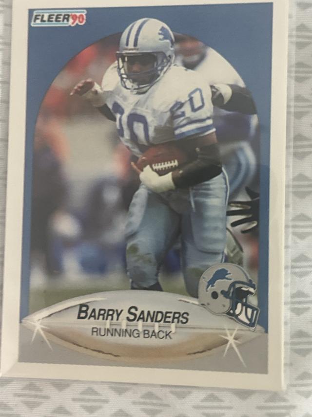 1990 Fleer Football Barry Sanders ﻿Base #284