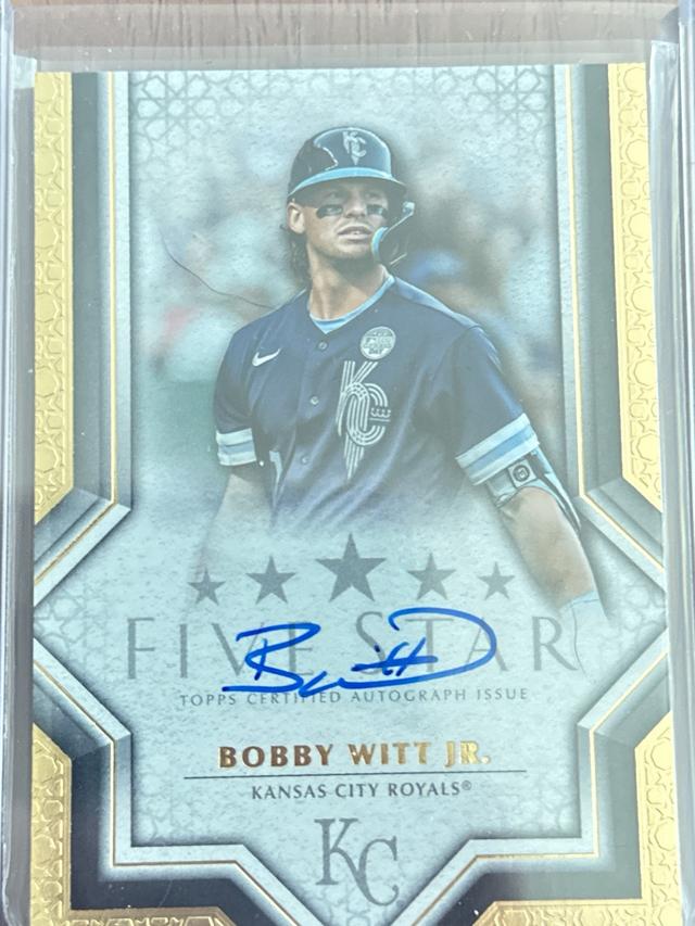 2023 Five Star Bobby Witt Jr. FIVE STAR BASE AUTOGRAPHS #FSA-BWI1