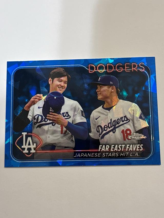 2024 Topps Chrome Sapphire Update Series Ohtani / Yamamoto #USCS13