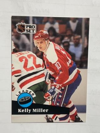 1991-92 Pro Set Hockey Kelly Miller  ﻿NHL #611