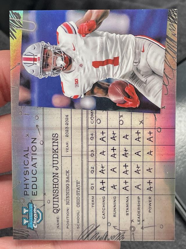 2024 Bowman Chrome University Quinshon Judkins Physical Education #PE-6