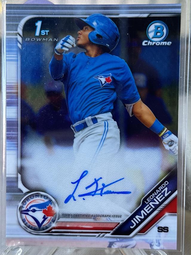 2019 Bowman Chrome Leonardo Jimenez #CPA-LJ