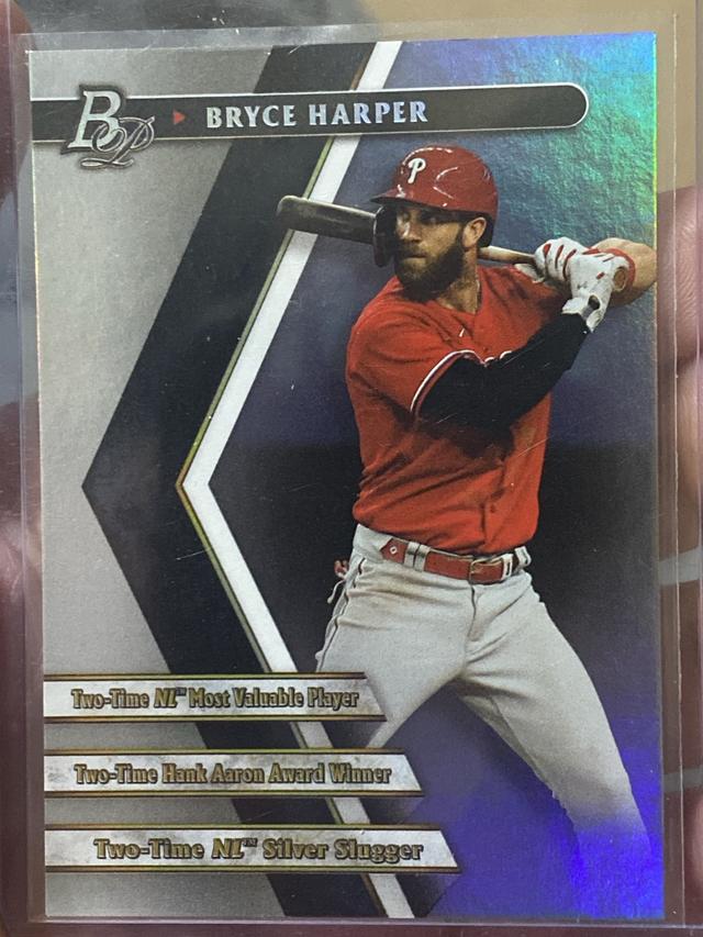 2022 Bowman Platinum Bryce Harper Portfolios Set #PPF-13