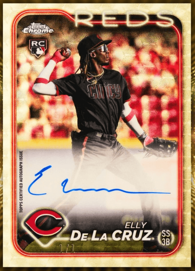 2024 Topps Chrome Elly De La Cruz Superfractors /1 #RA-EDLC