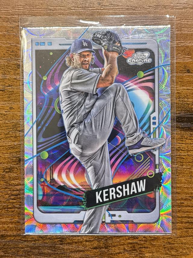 2024 Topps Cosmic Chrome Clayton Kershaw ﻿Dodgers Nucleus Refractor #13