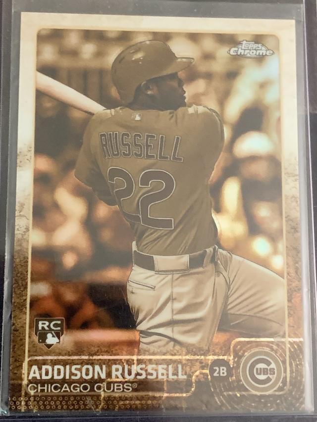 2015 Topps Chrome Addison Russell Base Set #24