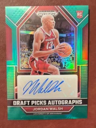 2023-24 Panini Prizm Draft Picks Jordan Walsh Green #DPA-JWS