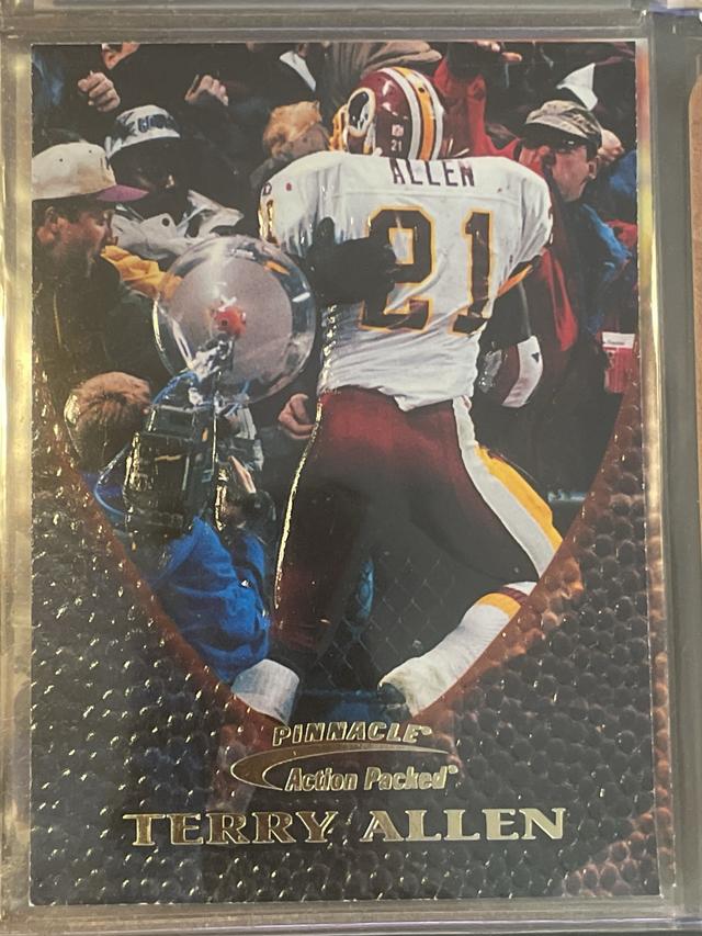 1997 Pinnacle Action Packed Terry Allen ﻿Base #91