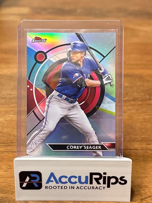 2023 Topps Finest Corey Seager Base Set Refractor #21