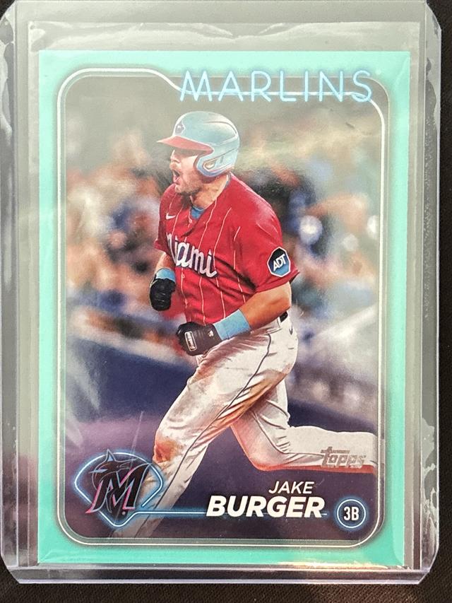 2024 Topps Series 1 Jake Burger BASE CARD SET Aqua #125